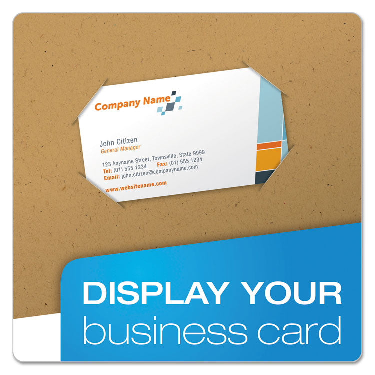 Earthwise By Oxford 100% Recycled Paper Twin-Pocket Portfolio, 100-Sheet Capacity, 11 X 8.5, Natural, 25/box