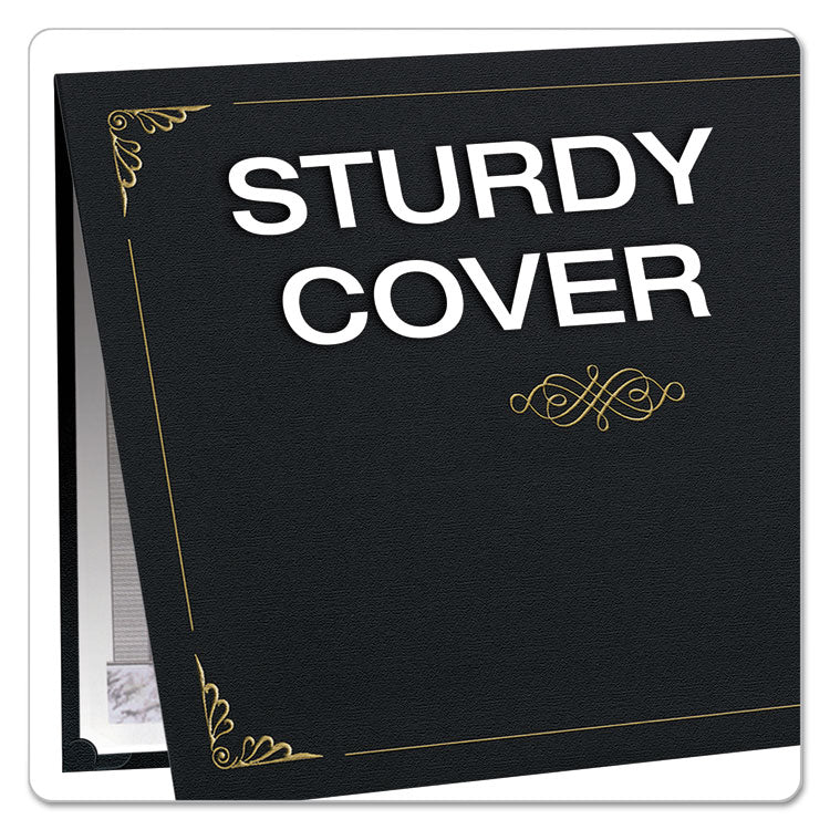 Certificate Holder, 11.25 x 8.75, Black, 5/Pack