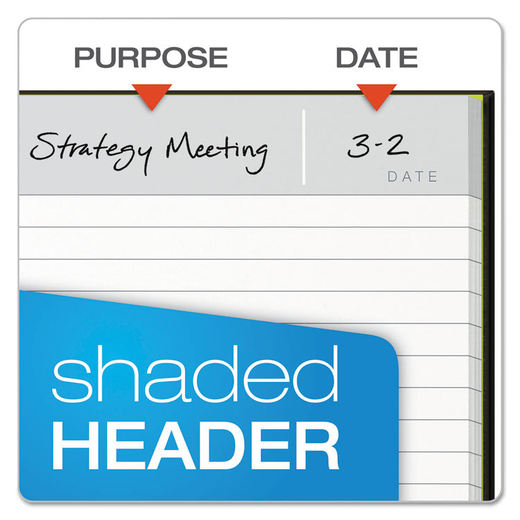 Idea Collective Professional Wirebound Hardcover Notebook, 1-Subject, Medium/College Rule, Black Cover, (80) 8 x 5.5 Sheets