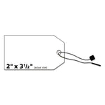 Printable Rectangular Tags with Strings, 2 x 3.5, Matte White, 96/Pack