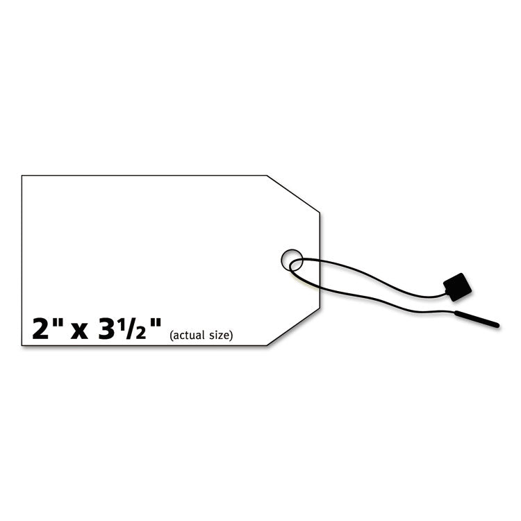 Printable Rectangular Tags with Strings, 2 x 3.5, Matte White, 96/Pack