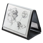 Showfile Horizontal Display Easel, 20 Letter-Size Sleeves, Black