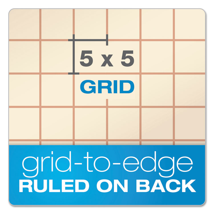 Gold Fibre Retro Wirebound Writing Pads, Wide/Legal and Quadrille Rule, Red Cover, 70 White 8.5 x 11.75 Sheets