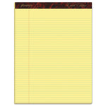 Gold Fibre Quality Writing Pads, Narrow Rule, 50 Canary-Yellow 8.5 X 11.75 Sheets, Dozen