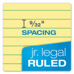 Perforated Writing Pads, Narrow Rule, 50 Canary-Yellow 5 X 8 Sheets, Dozen