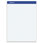 Quad Double Sheet Pad, Quadrille Rule (4 Sq/in), 100 White 8.5 X 11.75 Sheets