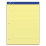 Recycled Writing Pads, Wide/legal Rule, Politex Green Kelsu Headband, 50 Canary-Yellow 8.5 X 11.75 Sheets, Dozen