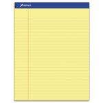 Recycled Writing Pads, Wide/legal Rule, Politex Green Kelsu Headband, 50 Canary-Yellow 8.5 X 11.75 Sheets, Dozen
