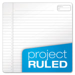 Gold Fibre Wirebound Project Notes Pad, Project-Management Format, Green Cover, 70 White 8.5 X 11.75 Sheets