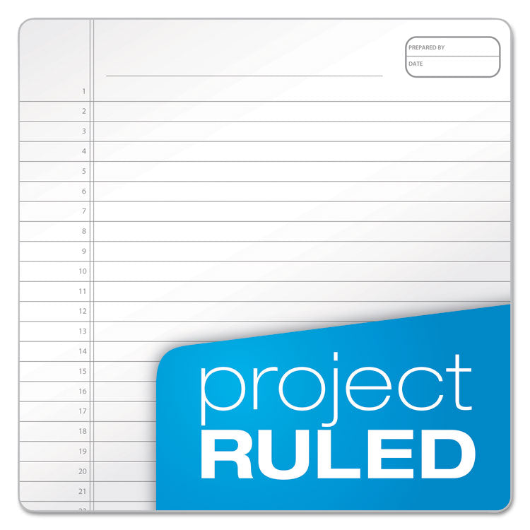 Gold Fibre Wirebound Project Notes Pad, Project-Management Format, Gray Cover, 70 White 8.5 X 11.75 Sheets