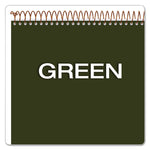 Gold Fibre Wirebound Project Notes Pad, Project-Management Format, Green Cover, 70 White 8.5 X 11.75 Sheets