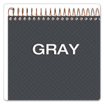 Gold Fibre Wirebound Project Notes Pad, Project-Management Format, Gray Cover, 70 White 8.5 X 11.75 Sheets