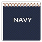 Gold Fibre Wirebound Project Notes Pad, Project-Management Format, Navy Cover, 70 White 8.5 X 11.75 Sheets
