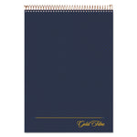 Gold Fibre Wirebound Project Notes Pad, Project-Management Format, Navy Cover, 70 White 8.5 X 11.75 Sheets