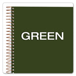 Gold Fibre Wirebound Project Notes Book, Project-Management Format, Green Cover, (84) 9.5 x 7.25 Sheets