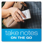 Memo Pads, Narrow Rule, Assorted Cover Colors, 60 White 3 X 5 Sheets, 3/pack