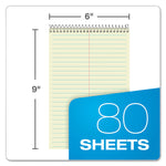 Steno Pads, Gregg Rule, Tan Cover, 80 Green-Tint 6 X 9 Sheets