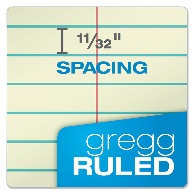 Steno Pads, Gregg Rule, Tan Cover, 80 Green-Tint 6 X 9 Sheets
