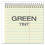 Steno Pads, Gregg Rule, Green Cover, 80 Green-Tint 6 X 9 Sheets, 6/pack