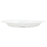 Concorde Foam Plate, 3-Compartment Plate, 10.25" dia, White, 125/Pack, 4 Packs/Carton