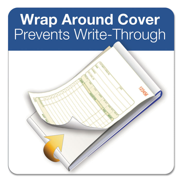 Multipart Sales Order Pad, 12 Lines, Two-Part Carbonless, 3.34 x 6.69, 50 Forms Total