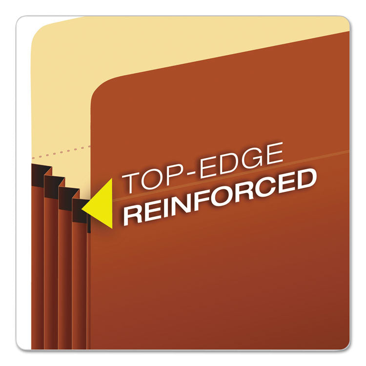 Standard Expanding File Pockets, 1.75" Expansion, Letter Size, Redrope, 25/Box