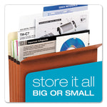 Standard Expanding File Pockets, 1.75" Expansion, Letter Size, Redrope, 25/Box
