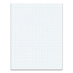 Quadrille Pads, Quadrille Rule (4 Sq/in), 50 White 8.5 X 11 Sheets