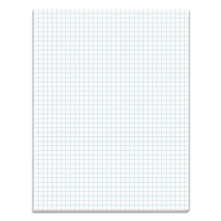 Quadrille Pads, Quadrille Rule (4 Sq/in), 50 White 8.5 X 11 Sheets