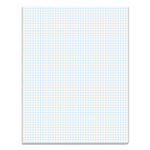 Quadrille Pads, Quadrille Rule (5 Sq/in), 50 White 8.5 X 11 Sheets