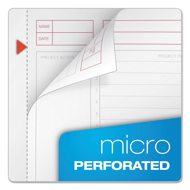 JEN Action Planner, 1-Subject, Narrow Rule, Black Cover, (84) 8.5 x 6.75 Sheets