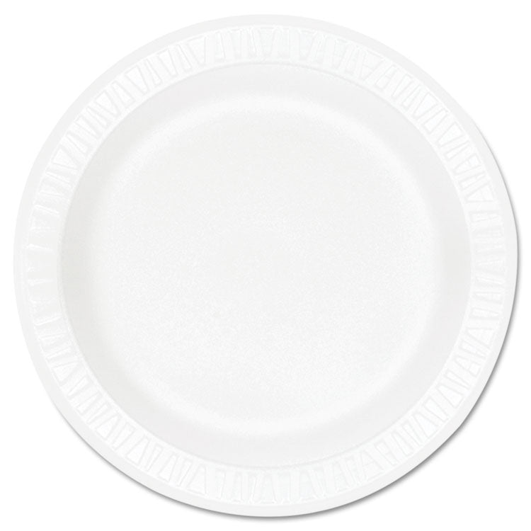 Concorde Foam Plate, 9" Dia, White, 125/pack, 4 Packs/carton