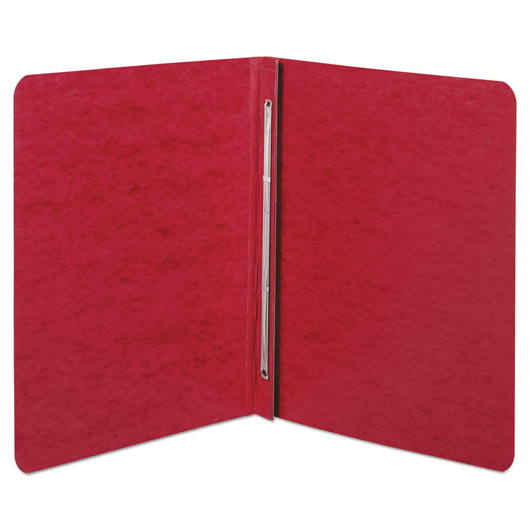 Pressboard Report Cover With Tyvek Reinforced Hinge, Two-Piece Prong Fastener, 3" Capacity, 8.5 X 11, Executive Red