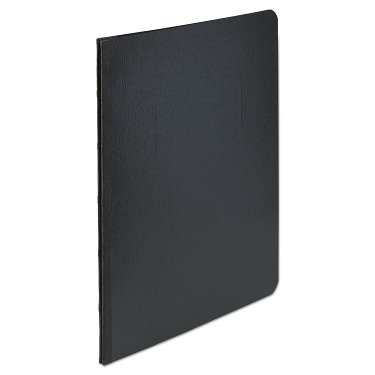 Presstex Report Cover With Tyvek Reinforced Hinge, Side Bound, Two-Piece Prong Fastener, 3" Capacity, 8.5 X 11, Black/black