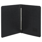 Presstex Report Cover With Tyvek Reinforced Hinge, Side Bound, Two-Piece Prong Fastener, 3" Capacity, 8.5 X 11, Black/black