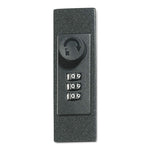 Locking Key Cabinet, 36-Key, Brushed Aluminum, Silver, 11.75 X 4.63 X 11
