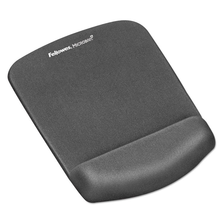 PlushTouch Mouse Pad with Wrist Rest, 7.25 x 9.38, Graphite