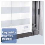 InView Custom Whiteboard, 36" x 24", White/Clear Surface, Graphite Gray Fiberboard (MDF) Frame