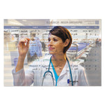 InView Custom Whiteboard, 36" x 24", White/Clear Surface, Graphite Gray Fiberboard (MDF) Frame