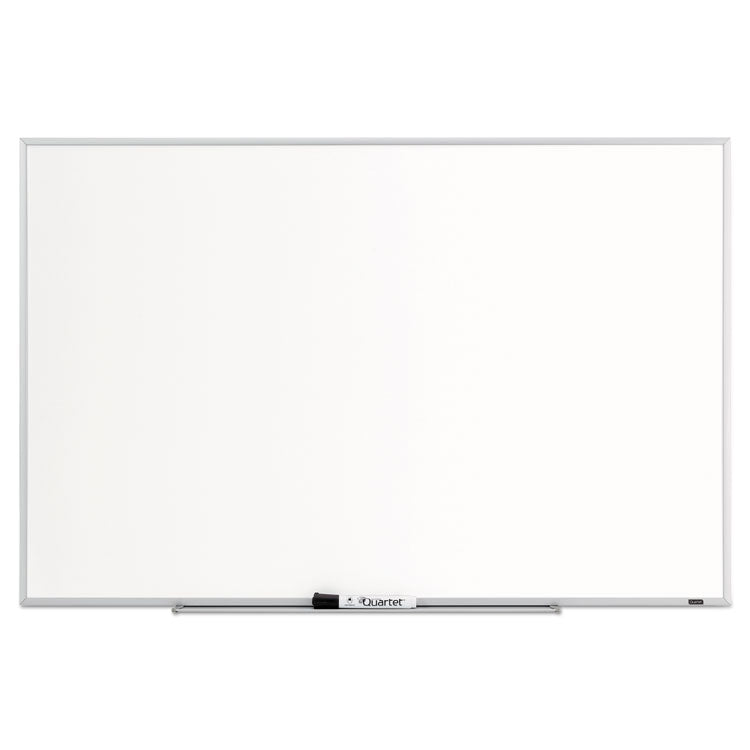 Dry Erase Board, 36" x 24", White Surface, Satin Aluminum Frame