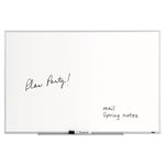 Dry Erase Board, 36" x 24", White Surface, Satin Aluminum Frame