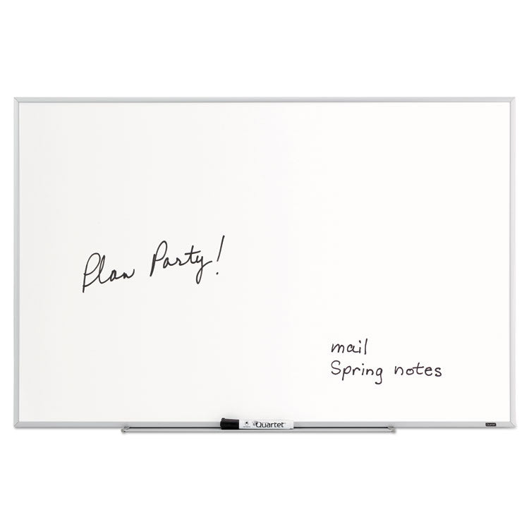 Dry Erase Board, 36" x 24", White Surface, Satin Aluminum Frame