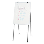 Dry Erase Steel Easel, 29" x 40", White Surface, Satin Aluminum Frame
