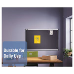 Prestige Gray Diamond Mesh Bulletin Board, 72" x 48", Gray Surface, Silver Aluminum/Plastic Frame