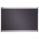 Prestige Gray Diamond Mesh Bulletin Board, 72" x 48", Gray Surface, Silver Aluminum/Plastic Frame