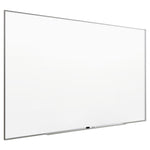 Fusion Nano-Clean Magnetic Whiteboard, 96" x 48", White Surface, Satin Aluminum Frame