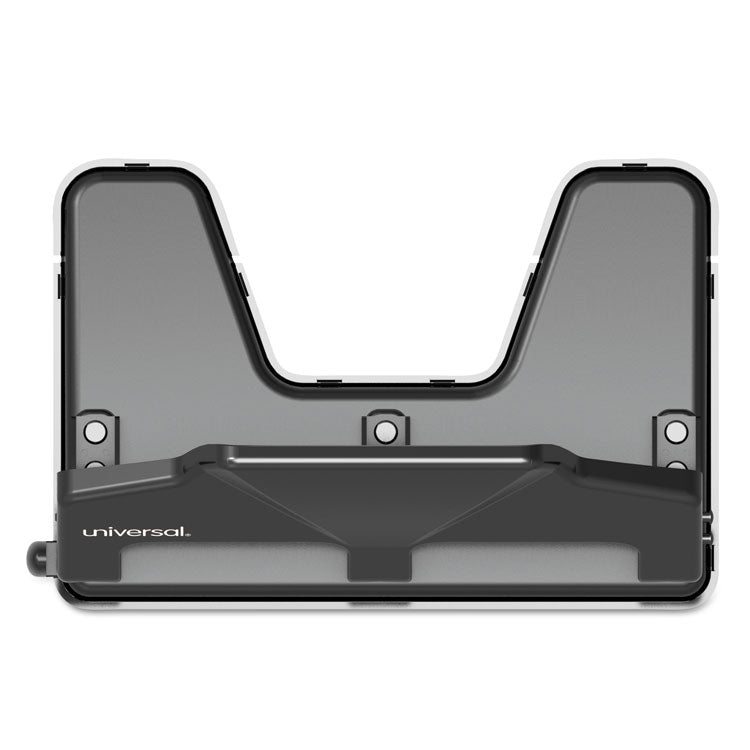 30-Sheet Three-Hole Power Assist Punch, 7 Mm Holes, Black