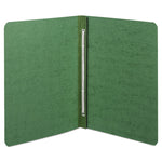 Presstex Report Cover With Tyvek Reinforced Hinge, Side Bound, 2-Piece Prong Fastener, 8.5 X 11, 3" Capacity, Dark Green