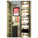 DURAFRAME Sign Holder, 5.5 x 8.5, Black Frame, 2/Pack