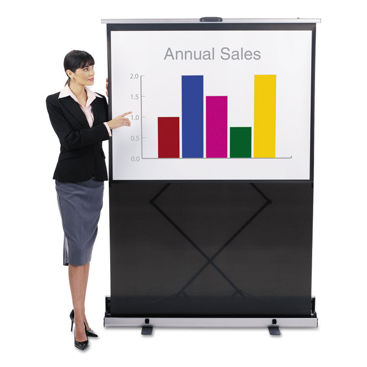 Euro 80 Instant Portable Cinema Screen, 80 X 80, White Matte Finish